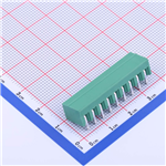 3.81mm 排數(shù):1 每排P數(shù):9 彎針——KH-15EDGRC-3.81-9PG