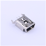 Micro-B 母座 直插----KH-MINI-DIP180W-5P-Cu