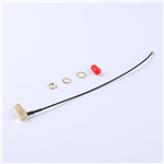 轉(zhuǎn)接線 11牙SMA彎母頭轉(zhuǎn)一代IPEX RG137黑色線——KH-SMAKW-IPEX-RG1.37-B160