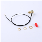 轉(zhuǎn)接線 11牙SMA彎母頭轉(zhuǎn)一代IPEX RG137黑色線——KH-SMAKW-IPEX-RG1.37-B300