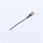 SMA公頭公針轉剝線2-2-1，RG1.37黑色線，線長80mm——KH-SMAJ-221-RG1.37-B80