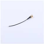 SMA公頭公針轉剝線2-2-1，RG1.37黑色線，線長90mm——KH-SMAJ-221-RG1.37-B90
