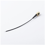 SMA公頭公針轉剝線2-2-1，RG1.37黑色線，線長100mm——KH-SMAJ-221-RG1.37-B100