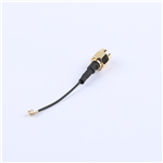 SMA公頭公針轉(zhuǎn)一代IPEX,RG1.13黑色線,線長(zhǎng)50mm——KH-SMAJ-IPEX-RG1.13-B50