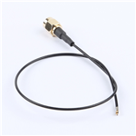 SMA公頭公針轉(zhuǎn)四代IPEX,RG1.37黑色線,線長(zhǎng)250mm——KH-SMAJ-IPEX4-RG1.37-B250