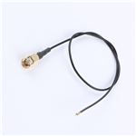 SMA公頭公針轉(zhuǎn)四代IPEX,RG1.37黑色線,線長(zhǎng)300mm——KH-SMAJ-IPEX4-RG1.37-B300