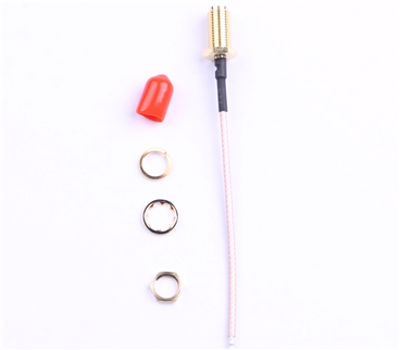 SMA鍍金外螺內孔，RG1.78線，L=80mm——KH-122-178SMA-80