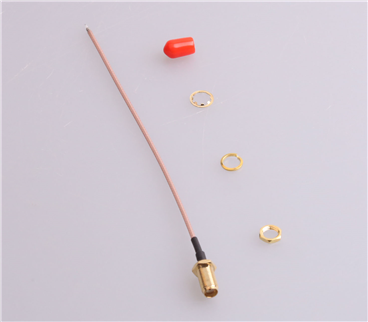 SMA鍍金外螺內孔，RG1.78線，L=150mm——KH-122-178SMA-150